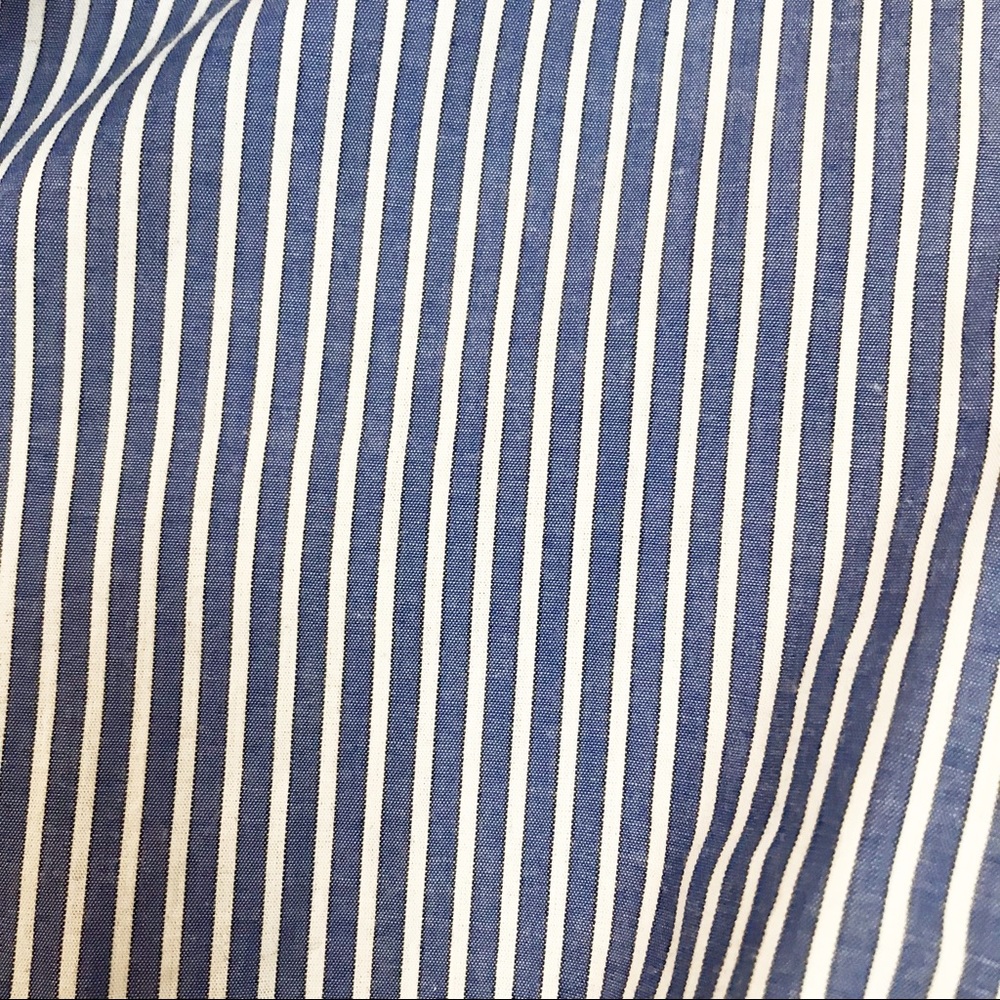 10 Crosby Derek Lam Striped Lace Up Button Up - Picture 8 of 8